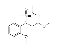 N-(2,2-diethoxyethyl)-N-(2-methoxyphenyl)methanesulfonamide结构式