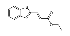 ethyl 3-(benzo[b]thiophen-2-yl)acrylate结构式