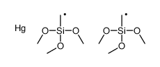 bis(trimethoxysilylmethyl)mercury结构式
