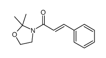 1-(2,2-dimethyl-1,3-oxazolidin-3-yl)-3-phenylprop-2-en-1-one Structure