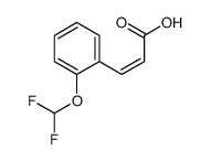 (2E)-3-[2-(Difluoromethoxy)phenyl]acrylic acid Structure