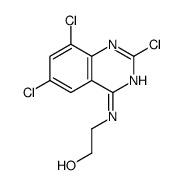 2-[(2,6,8-trichloroquinazolin-4-yl)amino]ethanol结构式