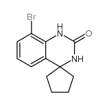 8'-Bromo-spiro(cyclopentane-1,4'-(3'H)-1',2',3',4'-tetrahydroquinazoline)-2'-one结构式