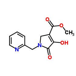 Methyl 4-hydroxy-5-oxo-1-(2-pyridinylmethyl)-2,5-dihydro-1H-pyrrole-3-carboxylate structure