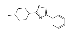 2-(1-methylpiperidin-4-yl)-4-phenyl-1,3-thiazole结构式