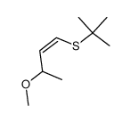 (Z)-1-tert-Butylsulfanyl-3-methoxy-but-1-ene Structure