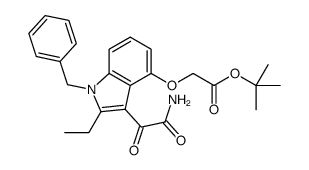 tert-Butyl 2-((3-(2-amino-2-oxoacetyl)-1-benzyl-2-ethyl-1H-indol-4-yl)oxy)acetate picture