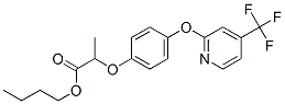 propanoic acid, 2-[4-[[4-(trifluoromethyl)-2-pyridinyl]oxy]phenoxy]-, butyl ester结构式