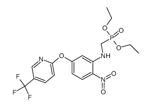 2-Nitro-5-(5'-trifluoromethyl-2'-pyridyloxy)-phenylaminomethylphosphonic acid diethyl ester Structure