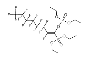 diethyl (Z)-1-(diethoxyphosphinyl)oxy-F-1-octenephosphonate结构式