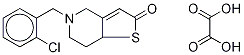 2-Oxo Ticlopidine Oxalic Acid Salt结构式