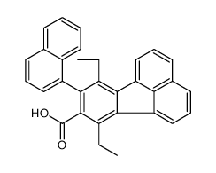 7,10-diethyl-9-naphthalen-1-ylfluoranthene-8-carboxylic acid结构式