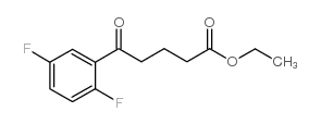 ETHYL 5-(2,5-DIFLUOROPHENYL)-5-OXOVALERATE structure