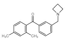 3'-AZETIDINOMETHYL-2,4-DIMETHYLBENZOPHENONE结构式