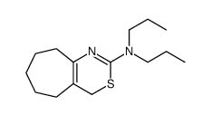 N,N-dipropyl-4,5,6,7,8,9-hexahydrocyclohepta[d][1,3]thiazin-2-amine结构式
