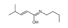 N-butyl-4-methylpent-2-enamide Structure