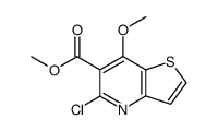 methyl 5-chloro-7-methoxythieno(3,2-b)pyridine-6-carboxylate结构式