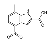 7-methyl-4-nitro-indole-2-carboxylic acid Structure