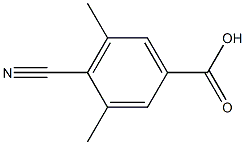 4-cyano-3,5-dimethylbenzoic acid structure