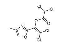 2,2-dichloro-1-(4-methyloxazol-2-yl)vinyl 2,2-dichloroacetate Structure