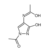 N-(2-acetyl-5-oxo-1H-pyrazol-4-yl)acetamide结构式
