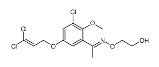 1-[3-chloro-5-(3,3-dichloroallyloxy)-2-methoxyphenyl]ethanone O-(2-hydroxyethyl)-oxime Structure