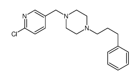 1-[(6-chloropyridin-3-yl)methyl]-4-(3-phenylpropyl)piperazine结构式