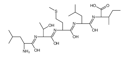 (2S,3S)-2-[[(2S)-2-[[(2S)-2-[[(2S,3R)-2-[[(2S)-2-amino-4-methylpentanoyl]amino]-3-hydroxybutanoyl]amino]-4-methylsulfanylbutanoyl]amino]-4-methylpentanoyl]amino]-3-methylpentanoic acid Structure