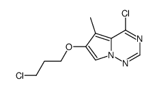 4-chloro-6-(3-chloropropoxy)-5-methylpyrrolo[2,1-f][1,2,4]triazine结构式