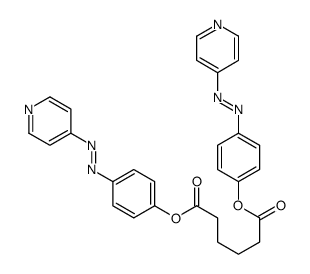 bis[4-(pyridin-4-yldiazenyl)phenyl] hexanedioate结构式