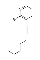 2-bromo-3-hept-1-ynylpyridine结构式