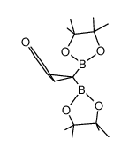 2,3-(CH2O(CH2)2)-1,1-bis(pinacolatoboryl)-cyclopropane Structure
