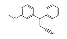 3-(3-methoxyphenyl)-3-phenylprop-2-enenitrile结构式