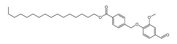 hexadecyl 4-[(4-formyl-2-methoxyphenoxy)methyl]benzoate结构式