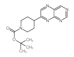 tert-butyl 4-(pteridin-7-yl)piperidine-1-carboxylate Structure