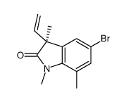 (3S)-5-bromo-3-ethenyl-1,3,7-trimethylindol-2-one Structure