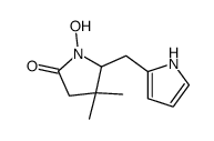 1-hydroxy-4,4-dimethyl-5-(1H-pyrrol-2-ylmethyl)pyrrolidin-2-one结构式