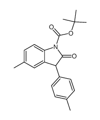 tert-butyl 5-methyl-2-oxo-3-(4-tolyl)indoline-1-carboxylate Structure