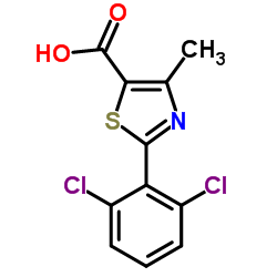2-(2,6-Dichlorophenyl)-4-methyl-1,3-thiazole-5-carboxylic acid结构式