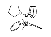 [(1,1-diphenyl-2,2,2-trimethyldigermanyl)lithium(tetrahydrofuran)3] Structure