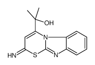 2-(2-imino-[1,3]thiazino[3,2-a]benzimidazol-4-yl)propan-2-ol结构式