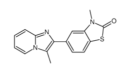 5-(3-Methylimidazo[1,2-a]pyridin-2-yl)-3-methyl-2-benzothiazolinone Structure