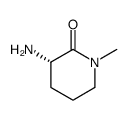 2-Piperidinone, 3-amino-1-methyl-, (3S) Structure