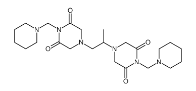 1,2-bis(4-piperidinomethyl-3,5-dioxopiperazin-1-yl)-propane结构式