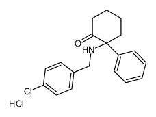 2-[(4-chlorophenyl)methylamino]-2-phenylcyclohexan-1-one,hydrochloride Structure