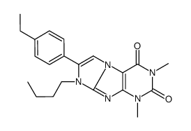 6-butyl-7-(4-ethylphenyl)-2,4-dimethylpurino[7,8-a]imidazole-1,3-dione Structure