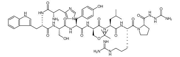(Des-Pyr1,D-Ser(tBu)6,AzaGly10)-LHRH acetate salt structure