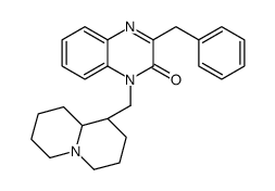 1-[[(1R,9aR)-2,3,4,6,7,8,9,9a-octahydro-1H-quinolizin-1-yl]methyl]-3-benzylquinoxalin-2-one Structure