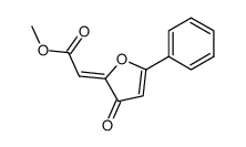 5-Phenyl-2-(methoxycarbonylmethylene)-2,3-dihydrofuran-3-one Structure