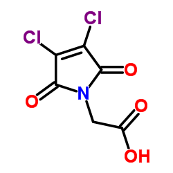 2-(3,4-dichloro-2,5-dioxopyrrol-1-yl)acetic acid Structure